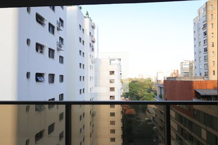 Varanda da Sala de apartamento à venda com 3 quartos, 145m² em Vila Nova Conceição, São Paulo