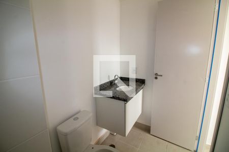 Banheiro da Suíte de apartamento à venda com 1 quarto, 32m² em Jardim Monte Azul, São Paulo