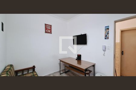 Sala de apartamento para alugar com 1 quarto, 25m² em Canto do Forte, Praia Grande