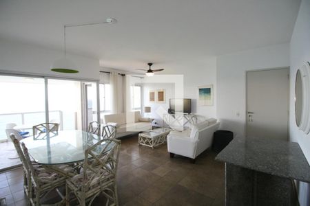 Sala de apartamento para alugar com 4 quartos, 120m² em Morro do Maluf, Guarujá