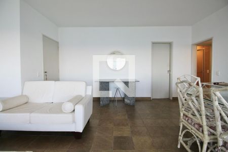 Sala de apartamento para alugar com 4 quartos, 120m² em Morro do Maluf, Guarujá