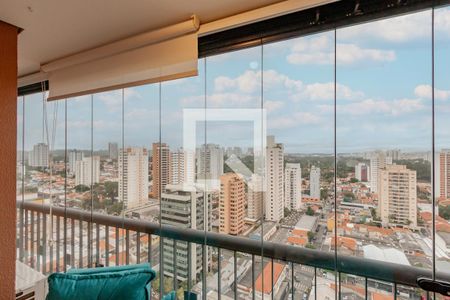 Varanda da Sala de apartamento à venda com 1 quarto, 47m² em Chácara Santo Antônio (zona Sul), São Paulo