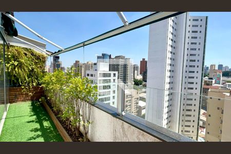 Varanda de apartamento para alugar com 2 quartos, 117m² em Cerqueira César, São Paulo