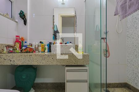 Banheiro da Suíte de apartamento à venda com 4 quartos, 215m² em Cidade Nova, Belo Horizonte