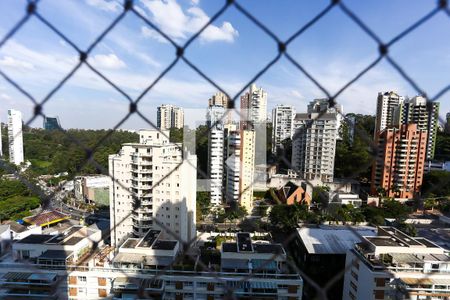 Sala vista de apartamento à venda com 2 quartos, 59m² em Panamby, São Paulo