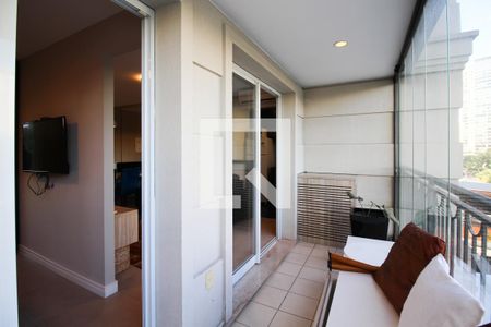 Varanda  de apartamento para alugar com 1 quarto, 48m² em Vila Nova Conceição, São Paulo