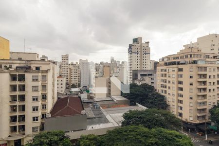 Vista do Quarto de apartamento à venda com 1 quarto, 48m² em Higienópolis, São Paulo