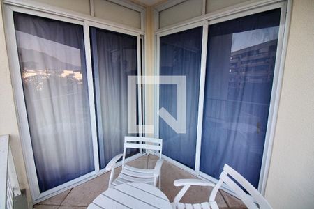 Varanda da Sala de apartamento para alugar com 1 quarto, 54m² em Barra da Tijuca, Rio de Janeiro