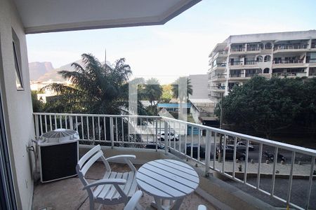 Varanda da Sala de apartamento para alugar com 1 quarto, 54m² em Barra da Tijuca, Rio de Janeiro