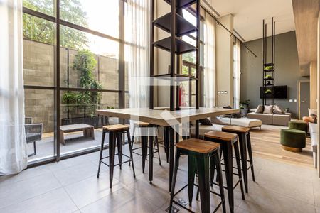 Studio para alugar com 25m², 1 quarto e sem vagaÁrea comum - Salão de festas