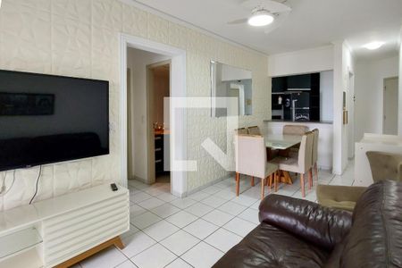 Sala de apartamento para alugar com 2 quartos, 70m² em Antártica, Praia Grande