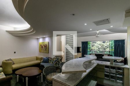 Sala de apartamento para alugar com 4 quartos, 186m² em Barra Funda, Guarujá