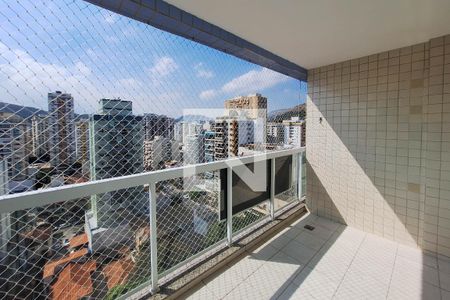 Varanda da Sala de apartamento à venda com 1 quarto, 52m² em Icaraí, Niterói