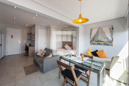 Sala de apartamento para alugar com 1 quarto, 33m² em Brooklin, São Paulo