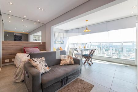 Sala de apartamento para alugar com 1 quarto, 33m² em Brooklin, São Paulo