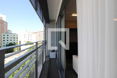 Varanda da Sala de kitnet/studio para alugar com 1 quarto, 29m² em Pinheiros, São Paulo
