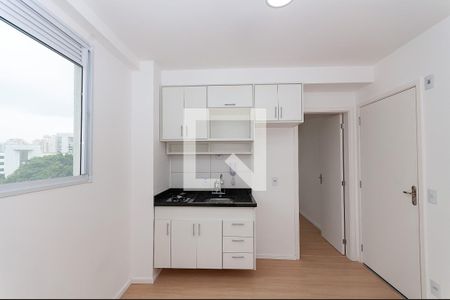 Sala/Cozinha de apartamento para alugar com 1 quarto, 27m² em Barra Funda, São Paulo