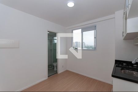 Sala/Cozinha de apartamento para alugar com 1 quarto, 27m² em Barra Funda, São Paulo