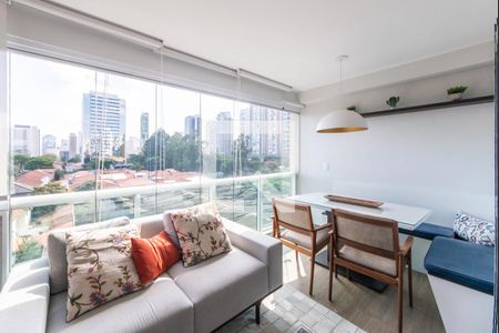 Varanda de apartamento para alugar com 1 quarto, 67m² em Brooklin, São Paulo