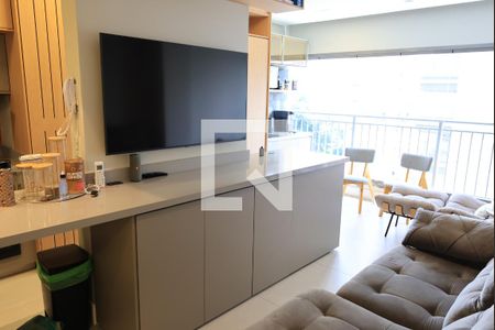 Sala  de apartamento à venda com 2 quartos, 65m² em Indianópolis, São Paulo