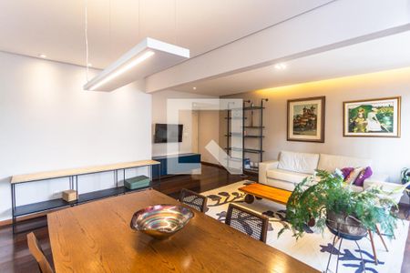 Sala de apartamento à venda com 4 quartos, 136m² em Lourdes, Belo Horizonte