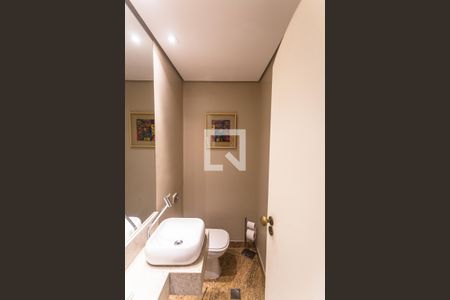 Lavabo da Sala de apartamento à venda com 4 quartos, 136m² em Lourdes, Belo Horizonte