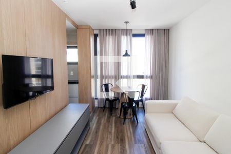 Sala de apartamento para alugar com 1 quarto, 40m² em Santo Agostinho, Belo Horizonte