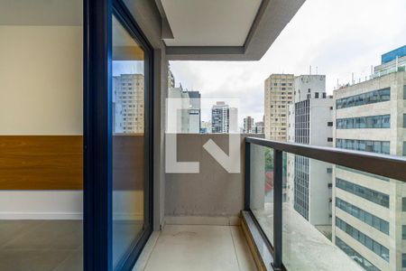 Varanda de kitnet/studio à venda com 1 quarto, 21m² em Paraíso, São Paulo