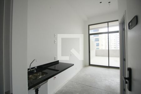 Sala/Cozinha de apartamento à venda com 1 quarto, 58m² em Indianópolis, São Paulo