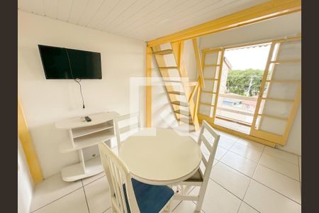 Sala de Jantar de kitnet/studio para alugar com 1 quarto, 30m² em Ponta das Canas, Florianópolis