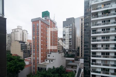 Varanda  de kitnet/studio para alugar com 1 quarto, 36m² em Consolação, São Paulo