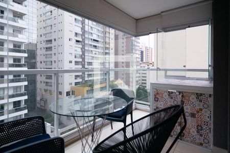 Varanda  de kitnet/studio para alugar com 1 quarto, 36m² em Consolação, São Paulo