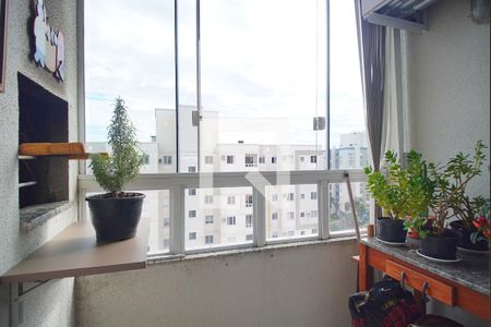 Varanda da Sala de apartamento para alugar com 2 quartos, 55m² em Vila Rosa, Novo Hamburgo