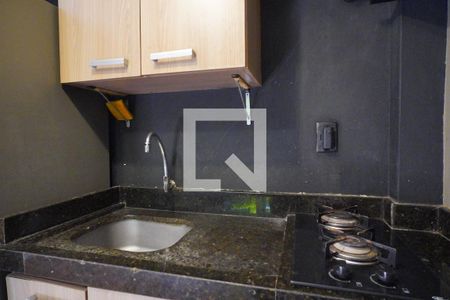 Sala - Cozinha de apartamento para alugar com 1 quarto, 28m² em Porto da Lagoa, Florianópolis