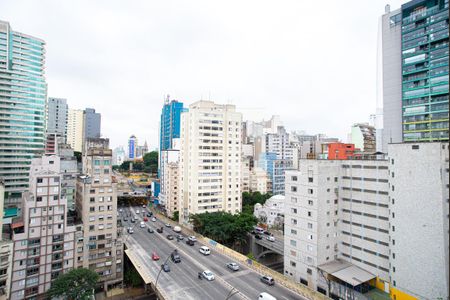 Vista da Varanda da Sala de apartamento à venda com 1 quarto, 33m² em Bela Vista, São Paulo