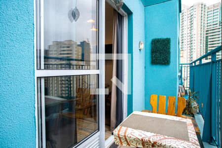 Varanda da Sala de apartamento para alugar com 1 quarto, 33m² em Bela Vista, São Paulo