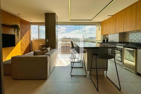 Sala de apartamento à venda com 1 quarto, 49m² em Parque Industrial Tomas Edson, São Paulo