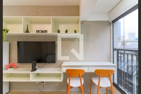 Varanda de kitnet/studio à venda com 1 quarto, 25m² em Campo Belo, São Paulo