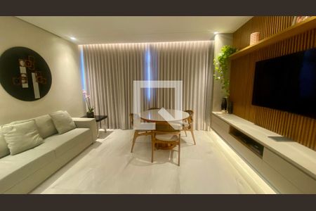 Sala de apartamento à venda com 3 quartos, 128m² em Grajaú, Belo Horizonte