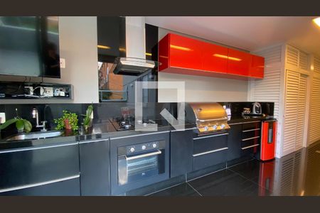 Varanda gourmet de apartamento à venda com 3 quartos, 128m² em Grajaú, Belo Horizonte