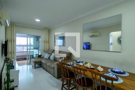 Sala de apartamento para alugar com 2 quartos, 83m² em Caiçara, Praia Grande