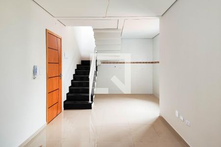 Sala e Cozinha de apartamento à venda com 2 quartos, 120m² em Parque das Nações, Santo André