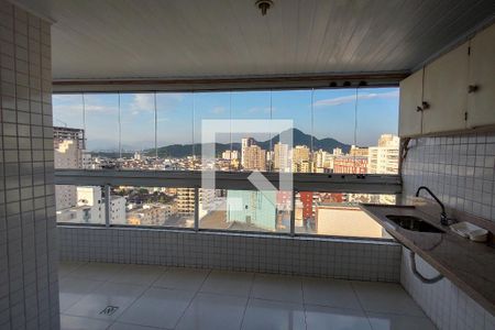 Sacada de apartamento para alugar com 2 quartos, 87m² em Guilhermina, Praia Grande