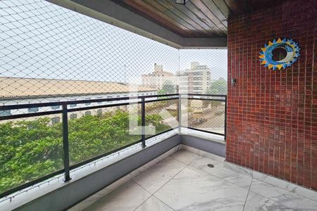 Varanda  de apartamento para alugar com 3 quartos, 128m² em Vila Julia, Guarujá