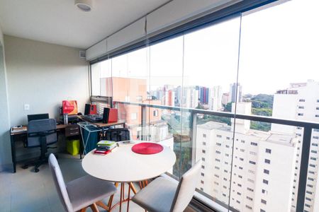 Apartamento para alugar com 35m², 1 quarto e 1 vagaSacada da Sala e Quarto