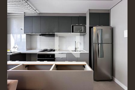 Cozinha de apartamento à venda com 2 quartos, 38m² em Santo Amaro, São Paulo