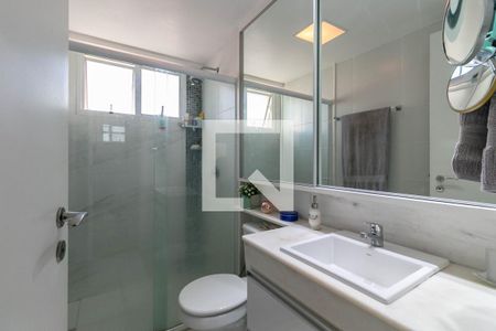 Banheiro do Quarto 1 de apartamento à venda com 2 quartos, 77m² em Vila da Serra, Nova Lima