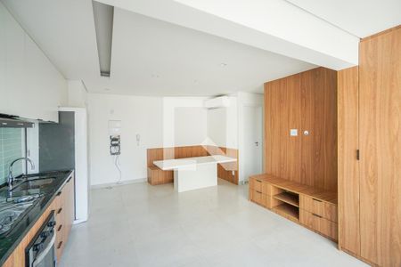 Sala e cozinha de apartamento para alugar com 2 quartos, 51m² em Tatuapé, São Paulo