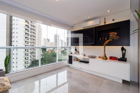 Sala de Estar/Varanda de apartamento para alugar com 1 quarto, 50m² em Jardim Anália Franco, São Paulo