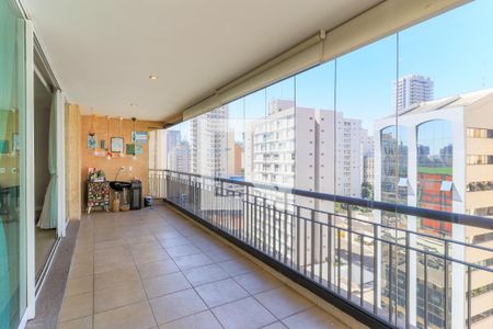 Varanda da Sala de apartamento à venda com 4 quartos, 167m² em Brooklin Paulista, São Paulo